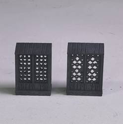 Mashrabyia (2 Arabic wooden window boxes) painted